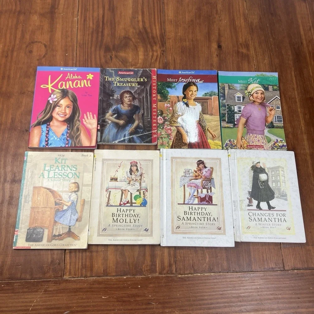 American Girl Book Lot 8 Kanani Kit Molly Samantha Josefina History Books